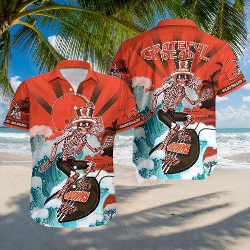 NFL Cleveland Browns Grateful Dead Hawaiian Shirt