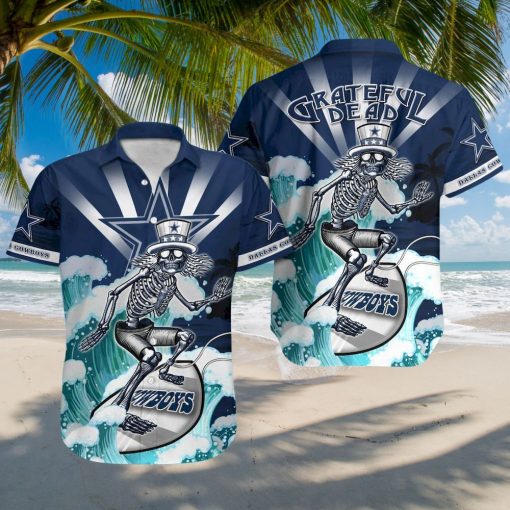 NFL Dallas Cowboys Grateful Dead Hawaiian Shirt