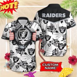 NFL Las Vegas Raiders Grateful Dead Personalized Hawaiian Shirt