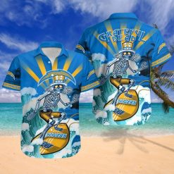 NFL Los Angeles Chargers Grateful Dead Hawaiian Shirt