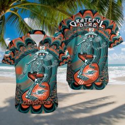 NFL Miami Dolphins Grateful Dead Hawaiian Shirt