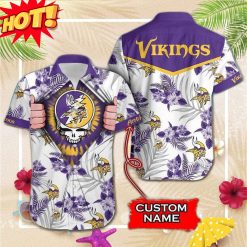 NFL Minnesota Vikings Grateful Dead Personalized Hawaiian Shirt