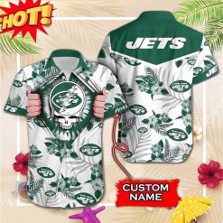 NFL New York Jets Grateful Dead Personalized Hawaiian Shirt