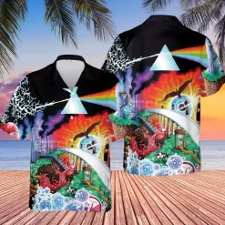 Pink Floyd Dark Side of Paradise Hawaiian Shirt