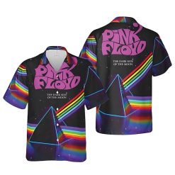 Pink Floyd Dark Side of the Moon Rainbow Hawaiian Shirt