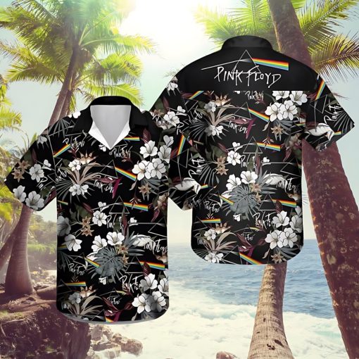 Pink Floyd Floral Harmony Hawaiian Shirt