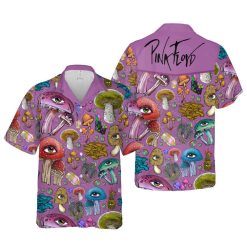 Pink Floyd Mushroom Pattern Rock Music Hawaiian Shirt