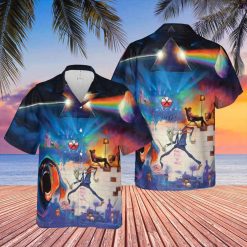 Pink Floyd The Wall Dark Side of The Moon Fine Art Hawaiian Shirt