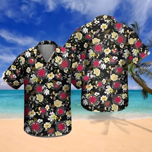 Red Hot Chili Peppers Floral Fusion Hawaiian Shirt