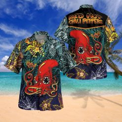 Red Hot Chili Peppers Octopus Groove Hawaiian Shirt