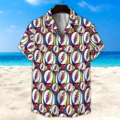 Seamless Grateful Dead All Over Print 3D Unisex Hawaiian Shirt