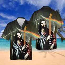 The Prophecy Of Prog David Gilmour Jesus Pink Floyd Hawaiian Shirt