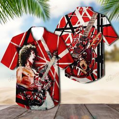 Van Halen Electric Guitar Album Hawaiian Shirt