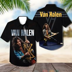 Van Halen Rock Guitar Album Hawaiian Shirt