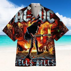 AC/DC Hells Bells Blaze Hawaiian Shirt