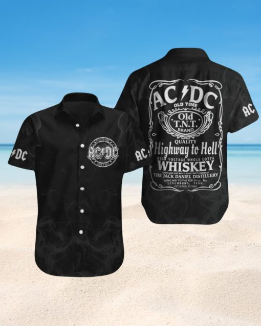 AC/DC Highway to Hell Whiskey Hawaiian Shirt