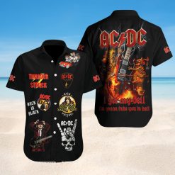 AC/DC I Got My Bell I'm Gonna Take You To Hell Hawaiian Shirt