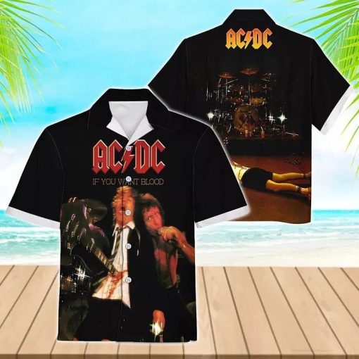 AC/DC If You Want Blood Live Hawaiian Shirt