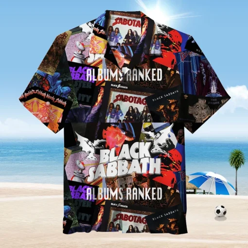 Black Sabbath Album Legacy Collage Hawaiian Shirt