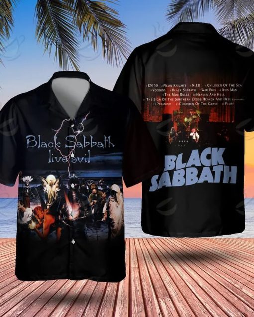 Black Sabbath Live Evil Vintage Hawaiian Shirt