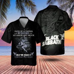 Black Sabbath Night's Prayer Gothic Hawaiian Shirt