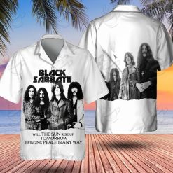 Black Sabbath Peace & Darkness Retro Hawaiian Shirt