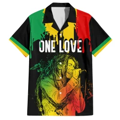 Bob Marley One Love Rasta Hawaiian Shirt