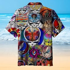 Cosmic Skull Montage Grateful Dead Hawaiian Shirt