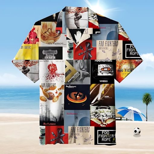 Foo Fighters Album Art Collage Hawaiian Shirt