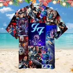 Foo Fighters Live Performance Collage Hawaiian Shirt