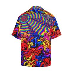 Grateful Dead Psychedelic Bears Hawaiian Shirt back side