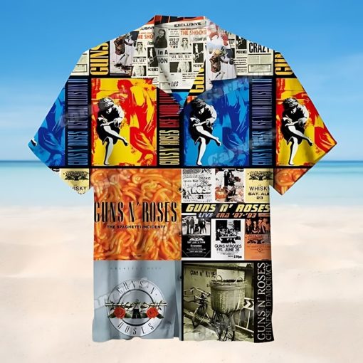 Guns N' Roses Album Art Collage Hawaiian Shirt