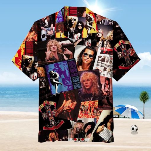 Guns N' Roses Amazing Legends Collage Hawaiian Shirt