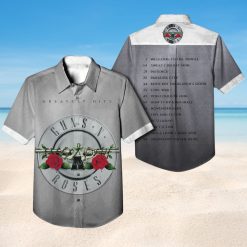 Guns N' Roses Greatest Hits Tribute Hawaiian Shirt