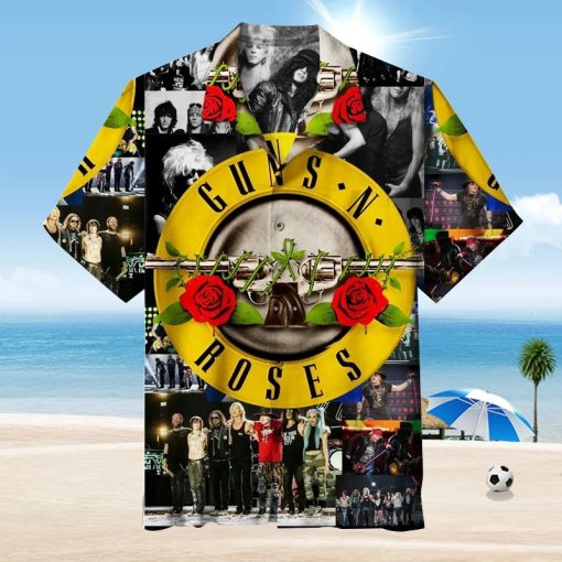 Guns N' Roses Legacy Collage Hawaiian Shirt