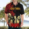 Guns N' Roses Tribal Rose Hawaiian Shirt front