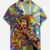 Jimi Hendrix Cosmic Groove Hawaiian Shirt back