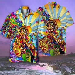 Jimi Hendrix Cosmic Groove Hawaiian Shirt