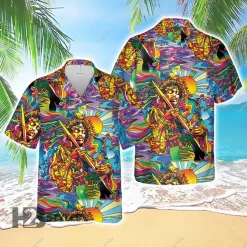 Jimi Hendrix Cosmic Jam Hawaiian Shirt