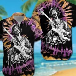 Jimi Hendrix Tie-Dye Vibes Hawaiian Shirt