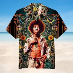 Jimi Hendrix Vibrant Icons Hawaiian Shirt