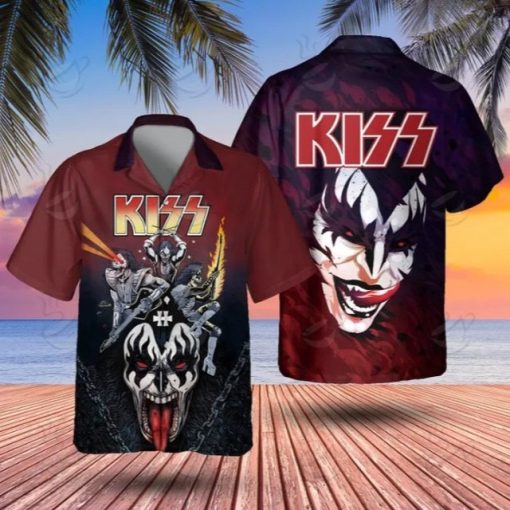 KISS Hellfire Demon Hawaiian Shirt