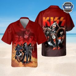 KISS Inferno Showdown Hawaiian Shirt