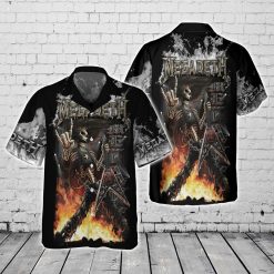 Megadeth Inferno Warrior Hawaiian Shirt