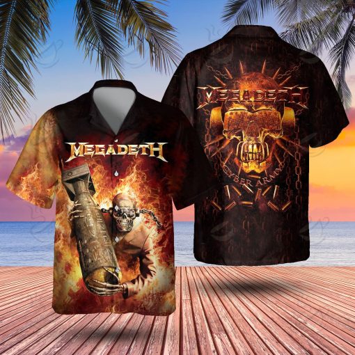 Megadeth Nuclear Countdown Hawaiian Shirt