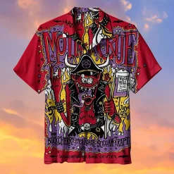 Motley Crue Demon Rocker Hawaiian Shirt front