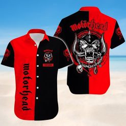 Motorhead Red & Black Classic War Pig Hawaiian Shirt