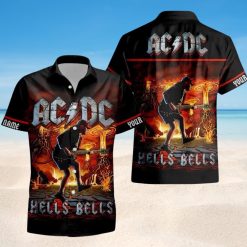 Personalized ACDC Hells Bells Tropical Hawaiian Shirt