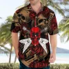 Punk Rock Never Dies Electric Guitar Crossbones And Skull Hawaiian Shirt