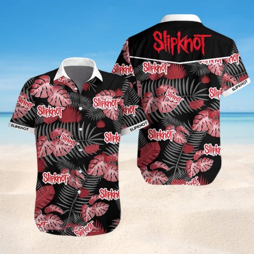 Slipknot Red Leaves Metal Hawaiian Shirt